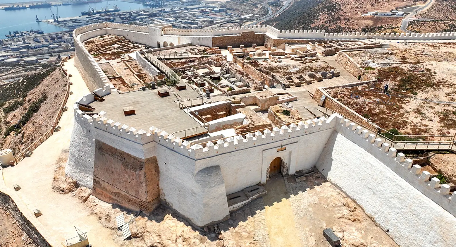 قصبة أكادير القديمة: أكادير أوفلا · 12 دقيقة بالسيارة, Morocco. Planned with Teefun.