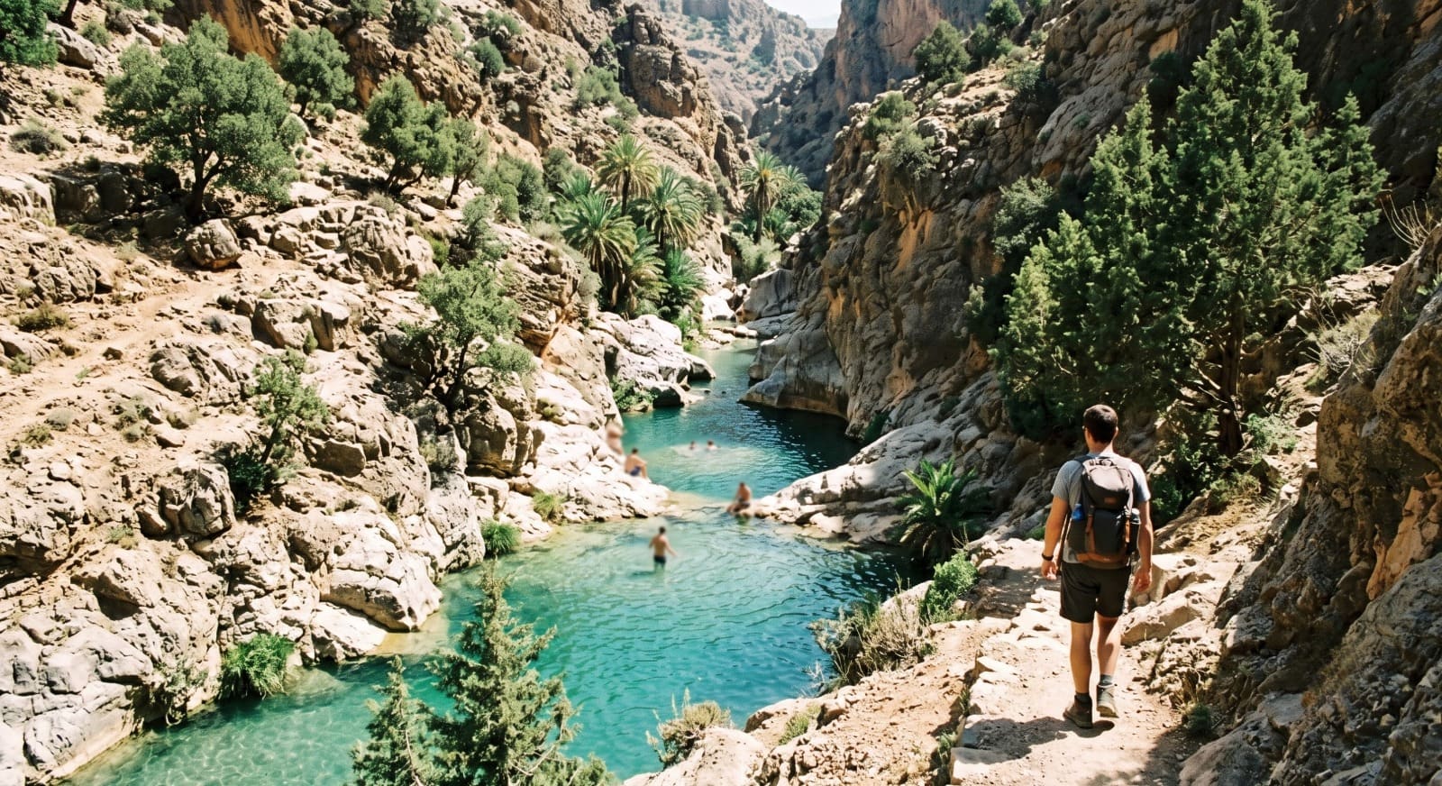Best day trips from Agadir: Paradise Valley rock pools in the Atlas foothills, Morocco