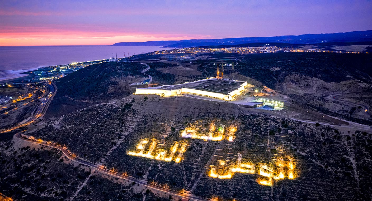 Is Agadir safe: the well-lit Agadir corniche promenade at dusk, Morocco